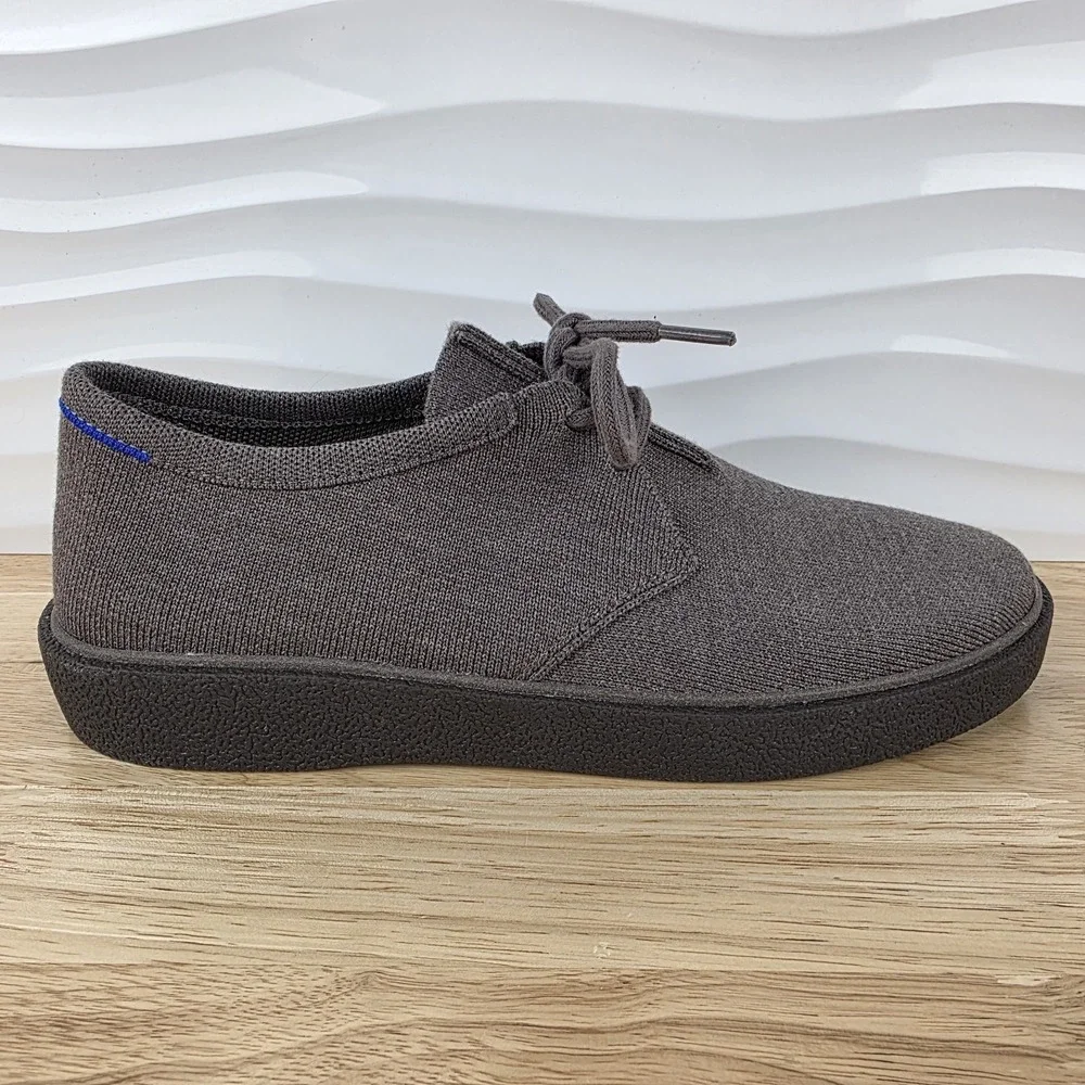Rothys The Monty Sneakers Mens Size 10 Timber Brown Merino Wool Casual Shoes - Picture 1 of 14